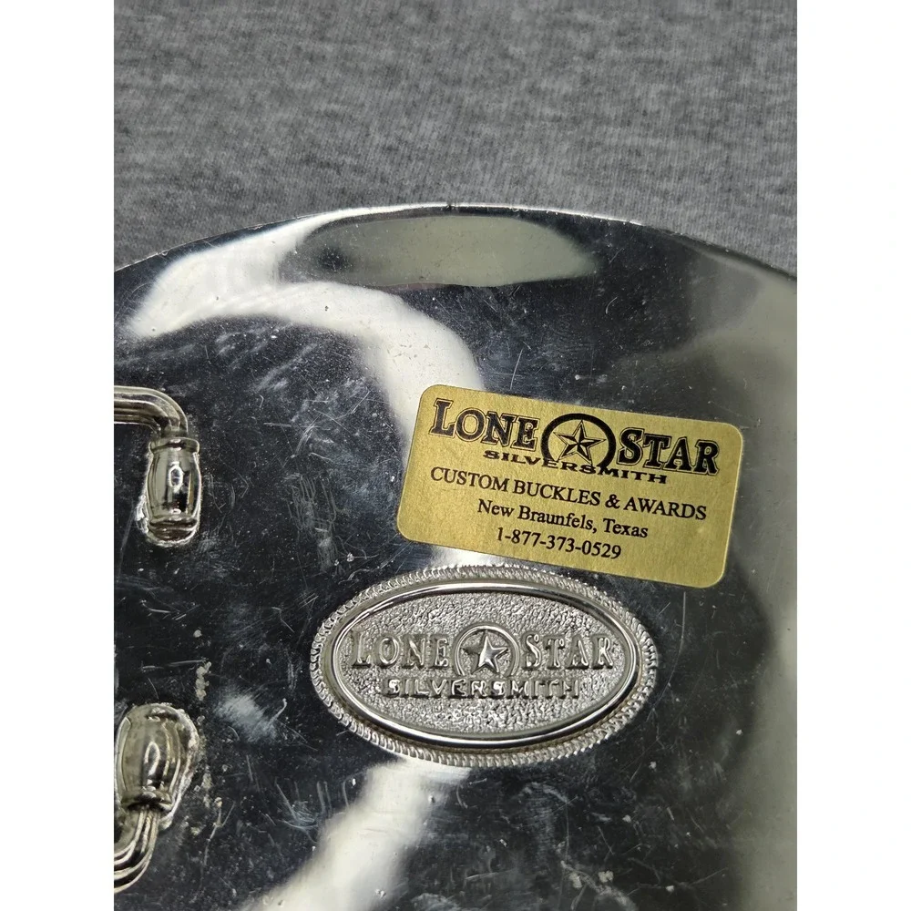 Lone Star Silversmith Lost Pines Cowboy Church Rodeo Belt Buckle
